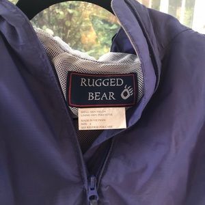 Rugged bear rain jacket- size 4- SLEEP AWAY CAMP